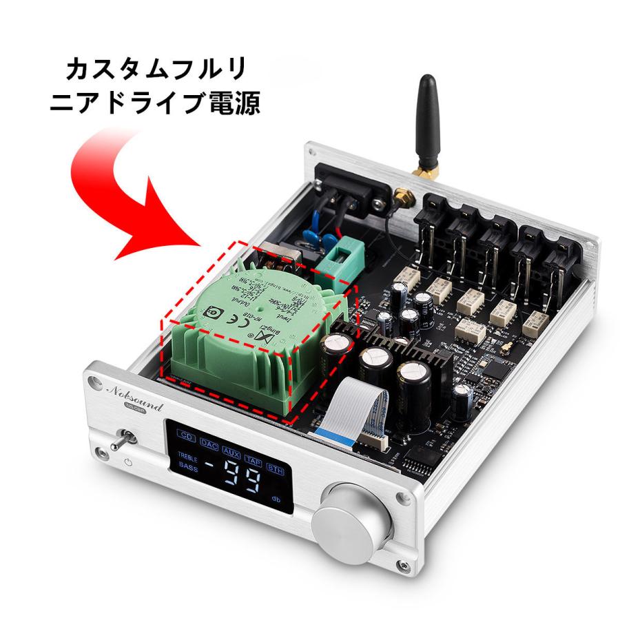 Nobsound NS-08P Bluetooth 5.0 ステレオ オーディオ プリアンプ