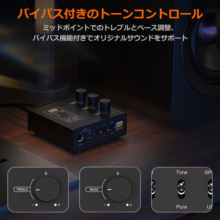 Nobsound K5 USB DAC & ヘッドホンアンプ デジタルアンプ 光オーディオ