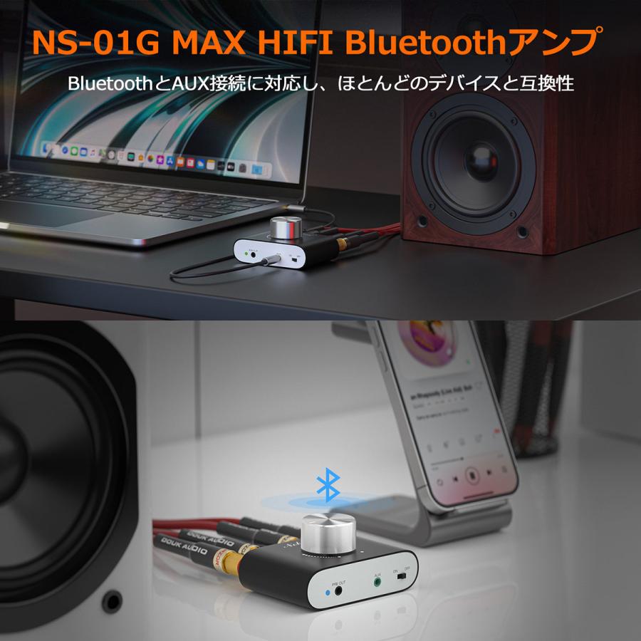 Nobsound NS-01G MAX Mini Bluetooth Amplifier: HIFI デジタル パワー