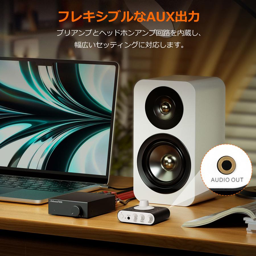 Nobsound FM チューナー ミニ ヘッドホンアンプ: 3周波数帯域対応