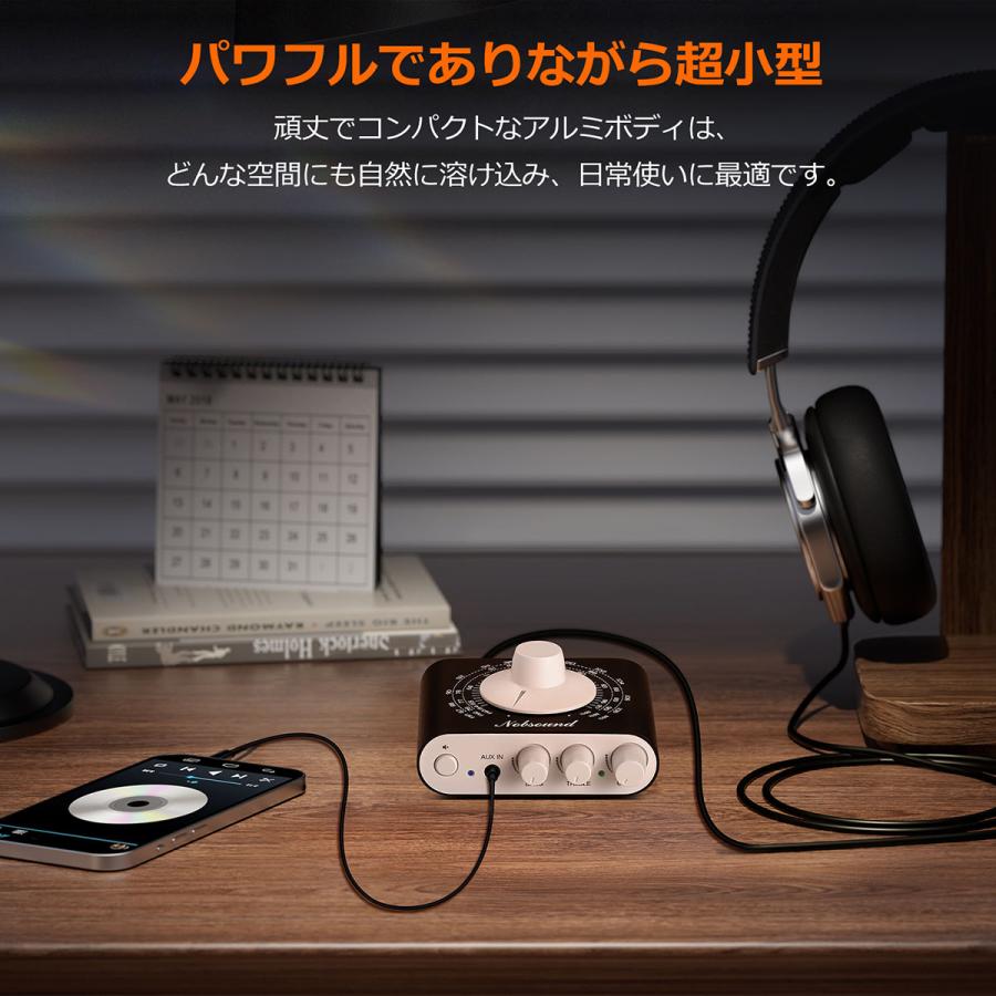 Nobsound FM チューナー ミニ ヘッドホンアンプ: 3周波数帯域対応