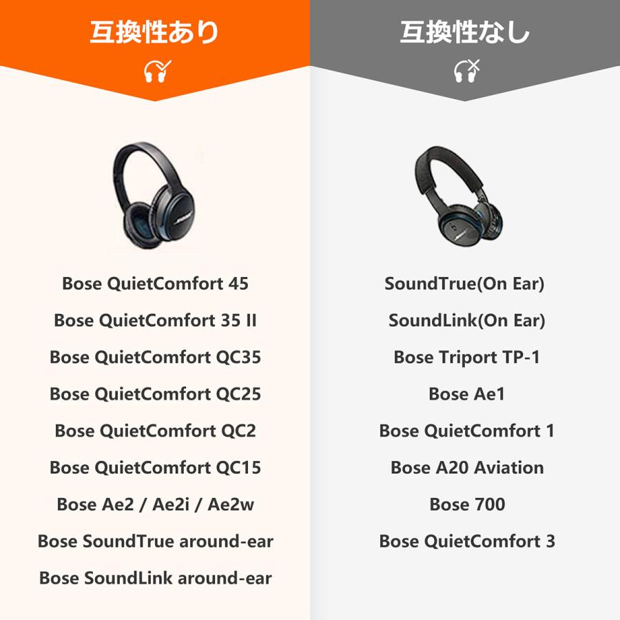 TOYOSO Bose QuietComfort 45 35 II QC35 等 ヘッドホン用交換 TOYOSO Bose QuietComfort 45 35 II QC35 等 ヘッドホン用交換