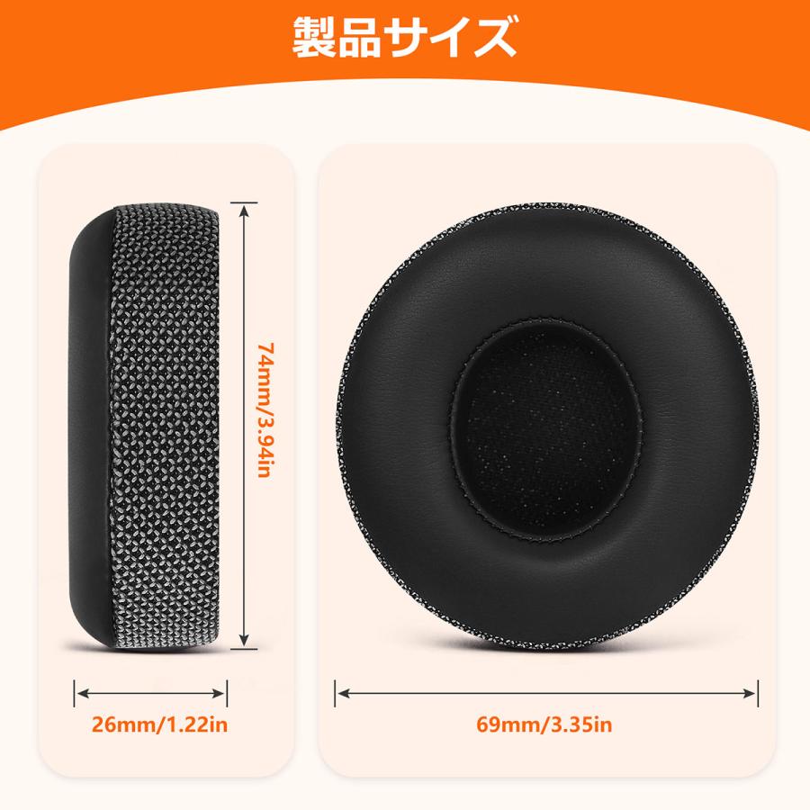 【新品同様】Beats Solo2 Wireless イヤーパッド交換済 TOYOSO Beats Solo 2 Wireless (b0534) 3 (A1796) 専用 ヘッドホン用