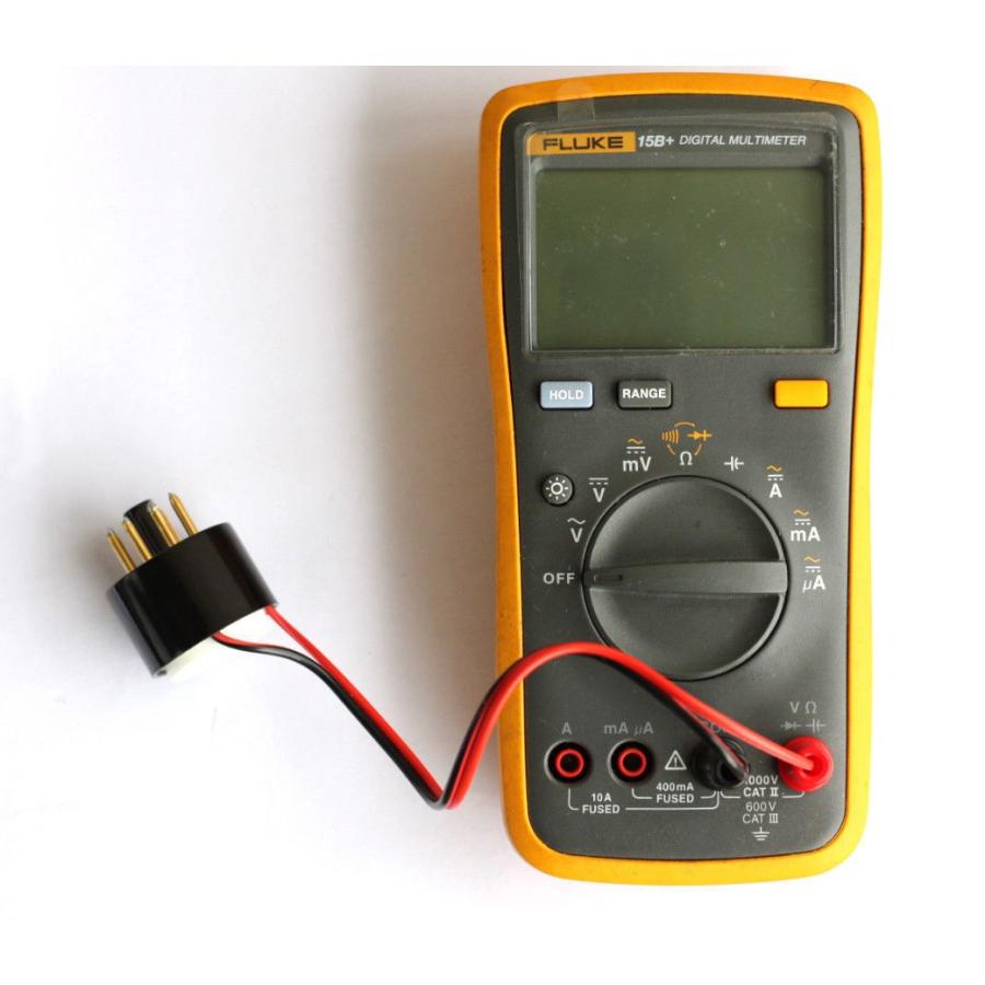 真空管アンプ プレート バイアス電流プローブテスター 8ピン ソケット