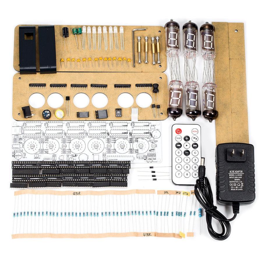 レトロ 6 * IV-11 Nixie 真空管時計 （時間/日付/温度/ VFD