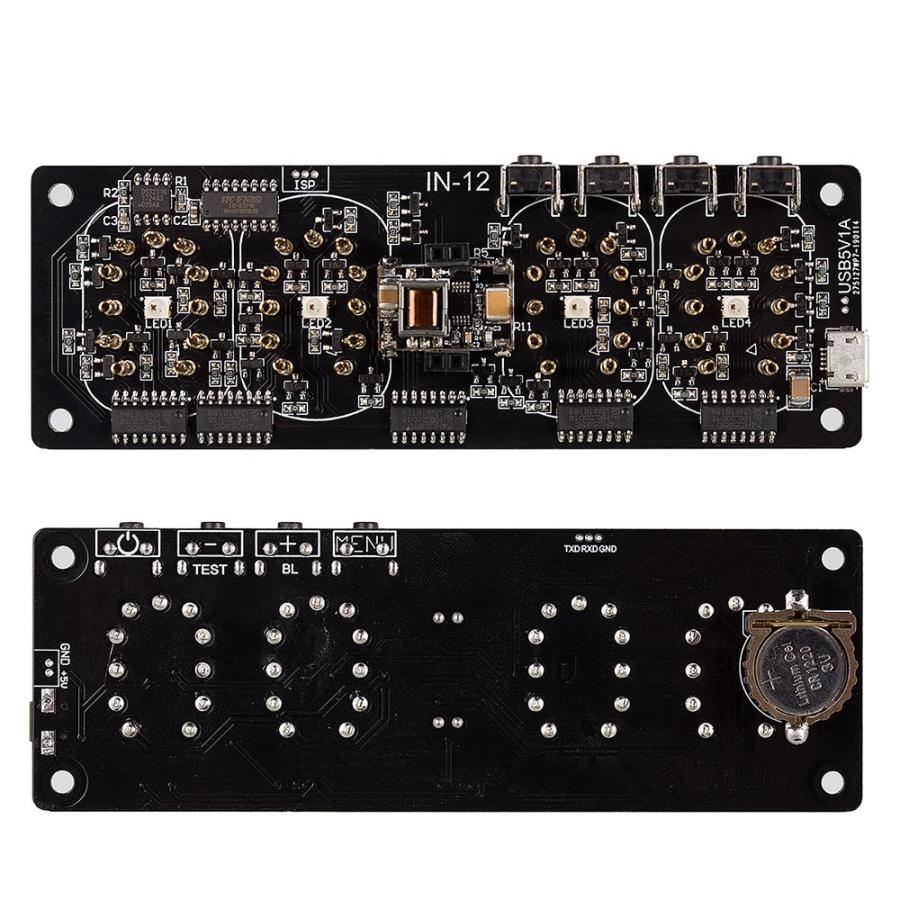 Mini 5V デジタル IN-12A / IN-12B ニキシー時計 ビンテージ