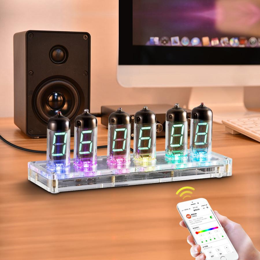 Retro Desk 6×IV-11(ИВ-11) ニキシー管 VFD 目覚まし時計 Retro Desk 6×IV-11(ИВ-11) ニキシー管 VFD 目覚まし時計