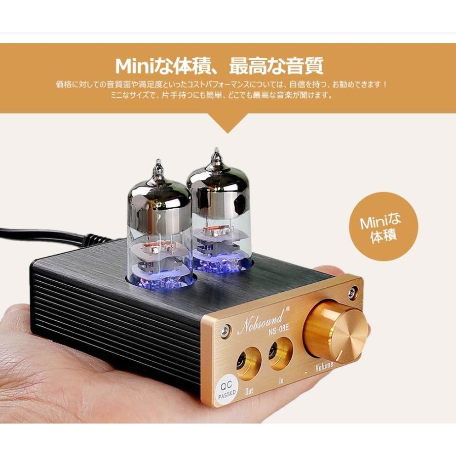 Nobsound ヘッドフォンアンプ 6J3 真空管プリアンプ アンプ Nobsound ヘッドフォンアンプ 6J3 真空管プリアンプ アンプ