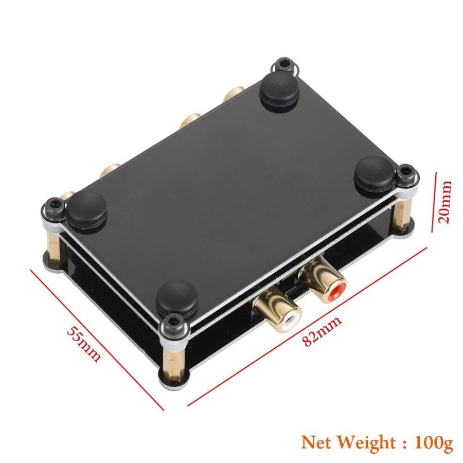 Mini 2ウェイ ステレオ L / R RCA オーディオ セレクター パッシブ