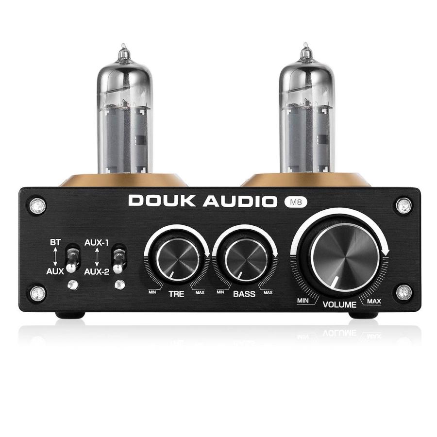 DOUK AUDIO M8 6K4 QCC3003 HiFi Bluetooth 5.0 真空管 パワーアンプ デスクトップ ステレオ オーディオアンプ 50W×2｜tysj-online｜02