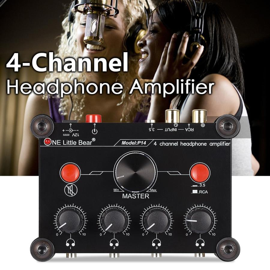 Little Bear P14 オーディオ Mini 4-CH 4チャンネル ステレオ 