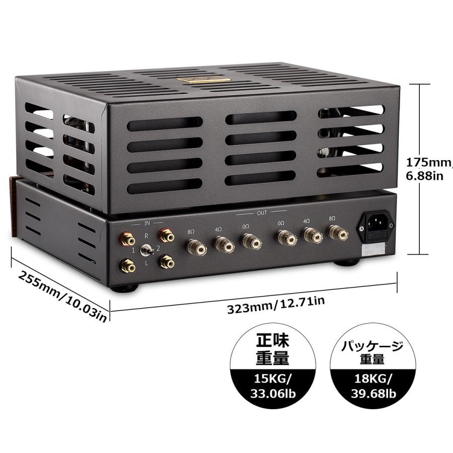 HiFi 6L6 / EL34 真空管アンプ クラスA シングルエンド ホーム