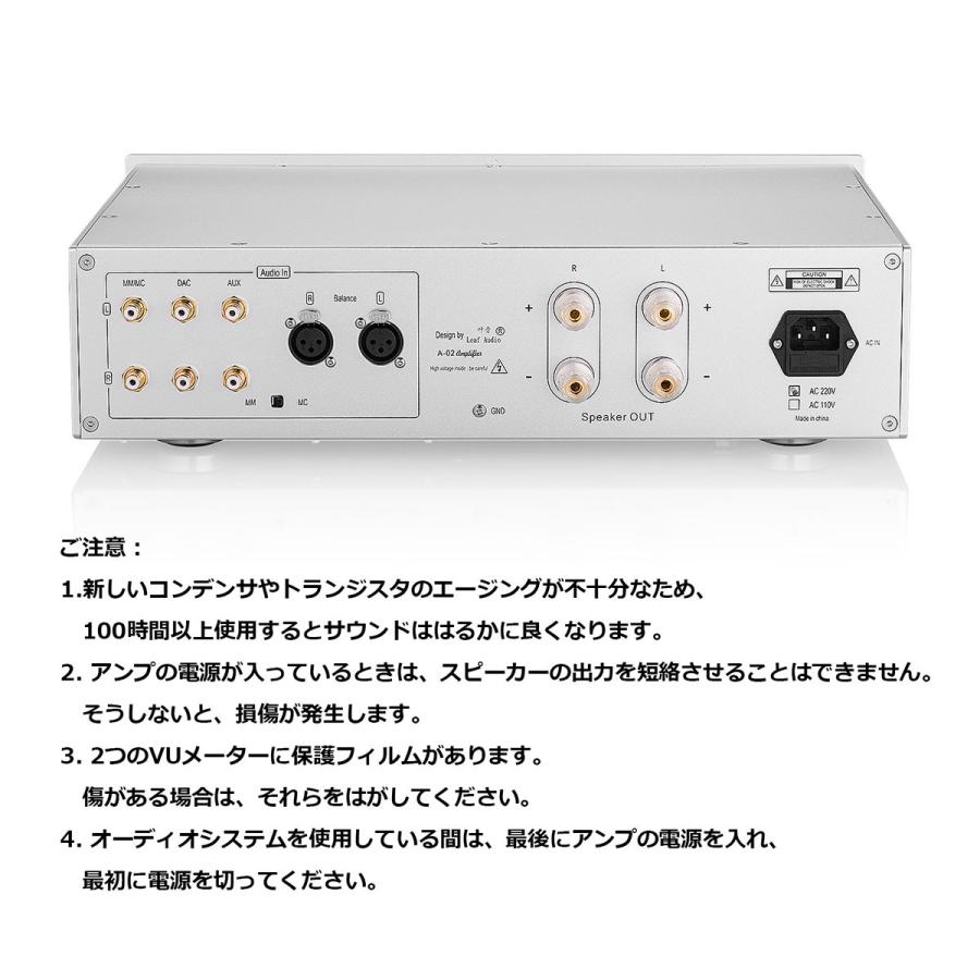 HiFi クラスAB プリメインアンプ MM / MC フォノアンプ ステレオ