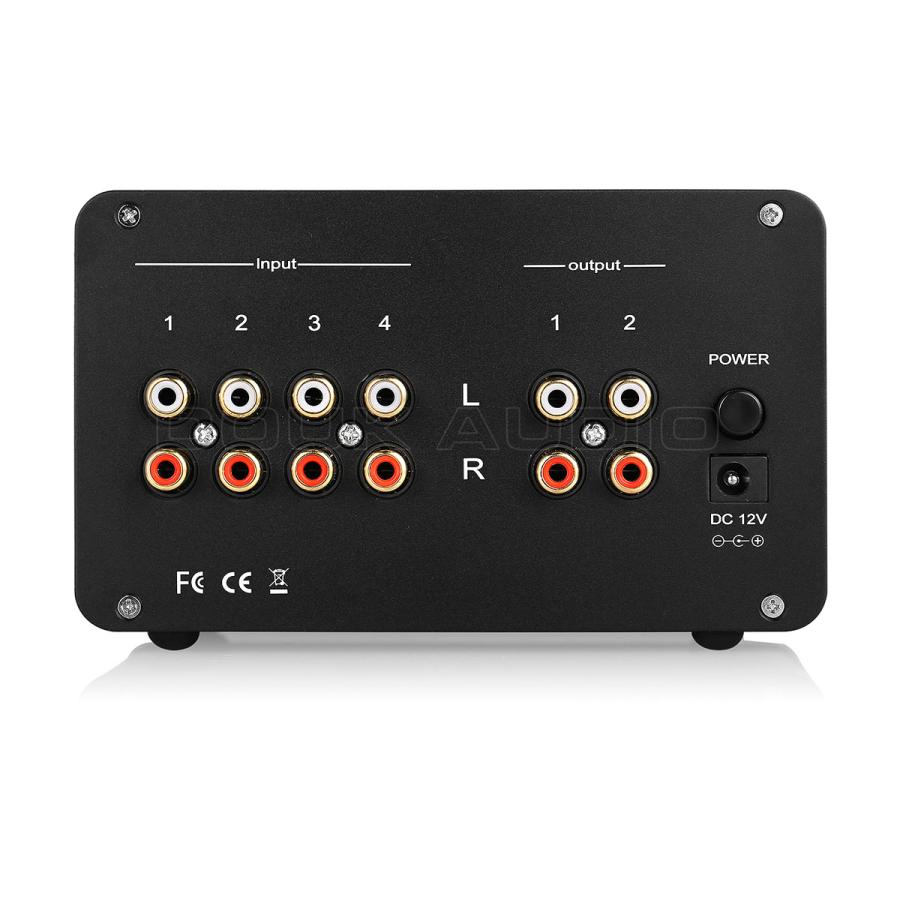 HiFi 真空管プリアンプ ステレオ 4 ウェイ オーディオ HiFi 真空管プリアンプ ステレオ 4 ウェイ オーディオ