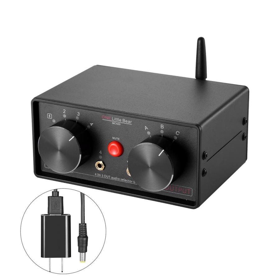 Little Bear 4-IN-3-OUT オーディオ セレクタボックス Bluetooth