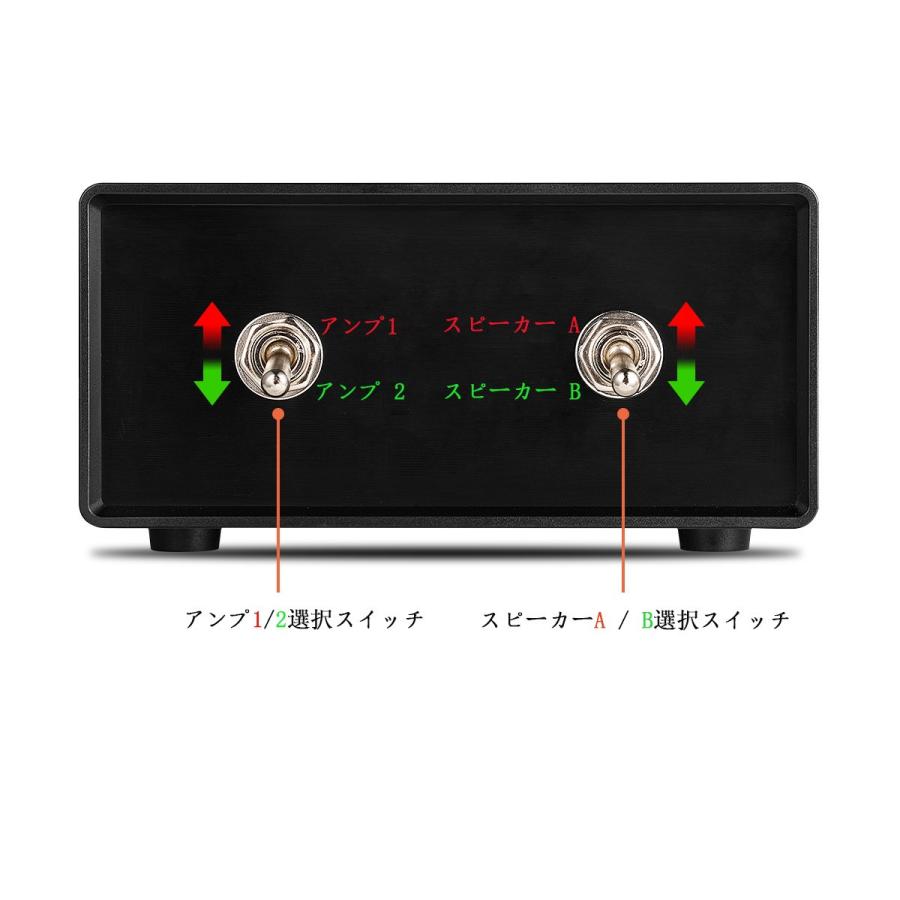 パッシブ 2-IN-2-OUT パワーアンプ / スピーカー スイッチ パッシブ 2-IN-2-OUT パワーアンプ / スピーカー スイッチ