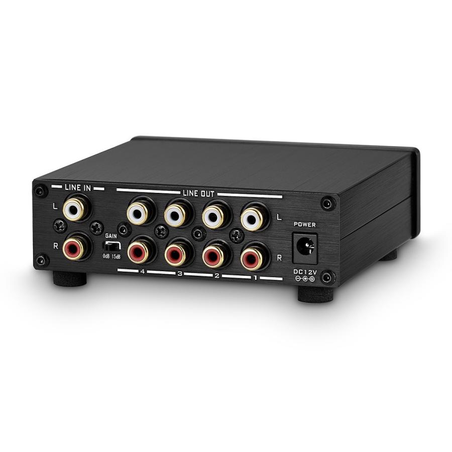 アンプ用4-way ロスレス アナログ オーディオスイッチャー アンプ用4-way ロスレス アナログ オーディオスイッチャー