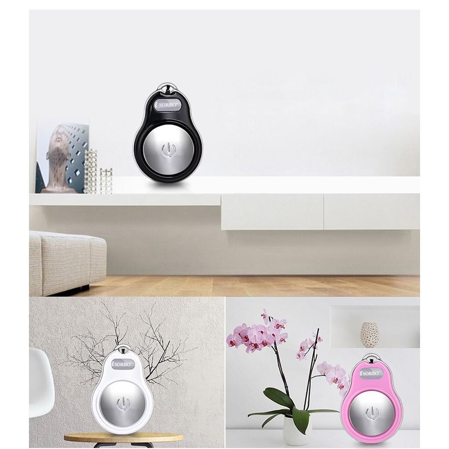 首に掛けるだけ 空気清浄機 SORBO 小型空気清浄機 マイナスイオン発生