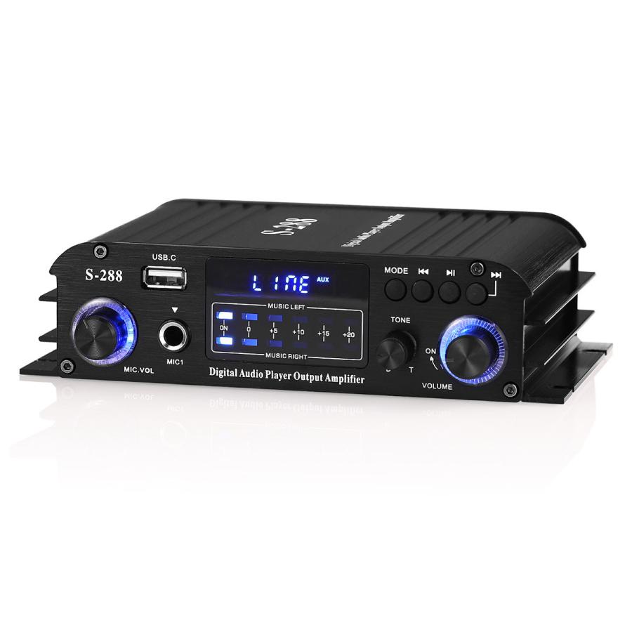 Mini Bluetooth5.0 デジタルアンプ 4CH オーディオアンプ USB Mini Bluetooth5.0 デジタルアンプ 4CH オーディオアンプ USB