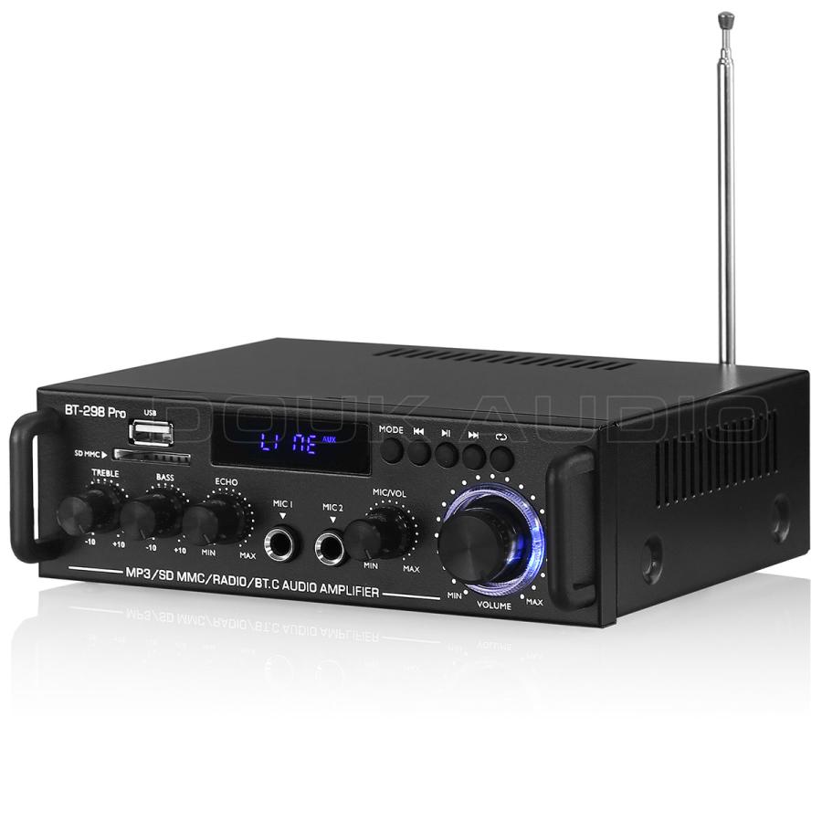 デュアル MIC Bluetooth 5.0 パワーアンプ ステレオ USB デュアル MIC Bluetooth 5.0 パワーアンプ ステレオ USB