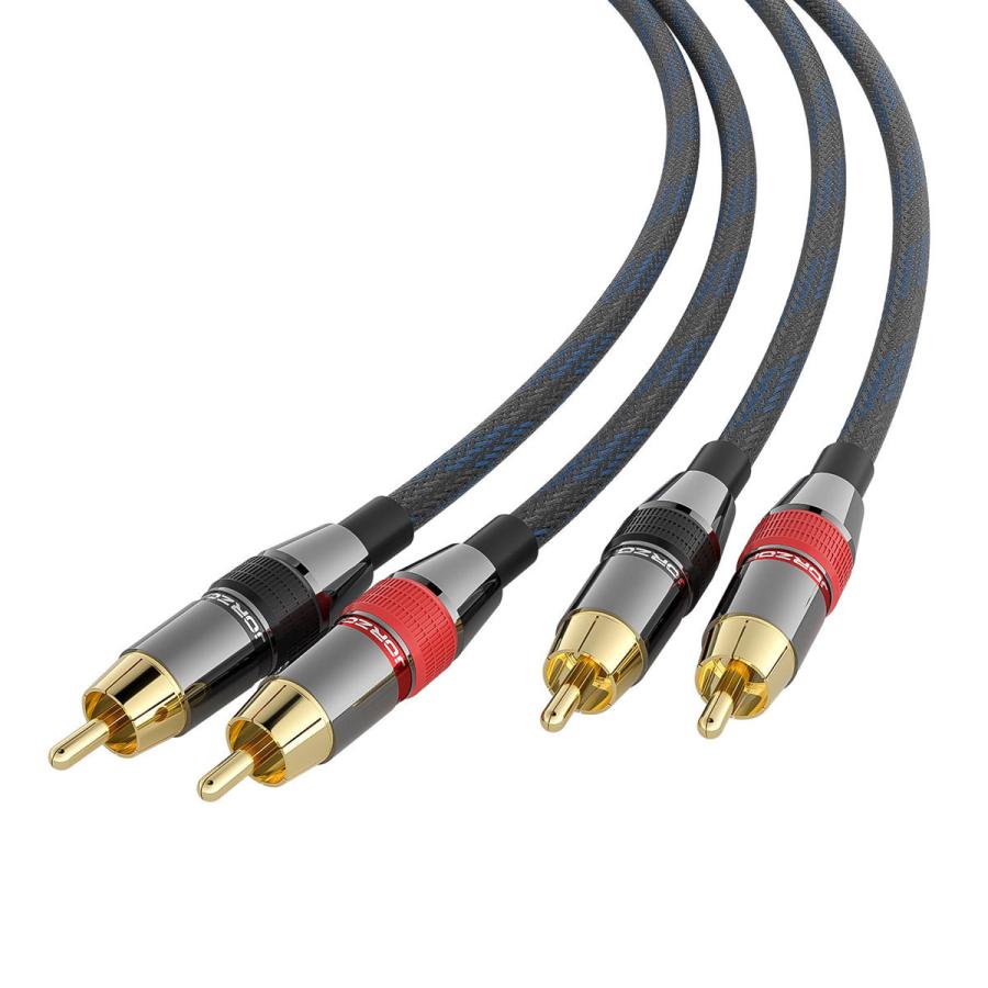 Nobsound ステレオ 2×RCA TO オス-オスオーディオアダプター