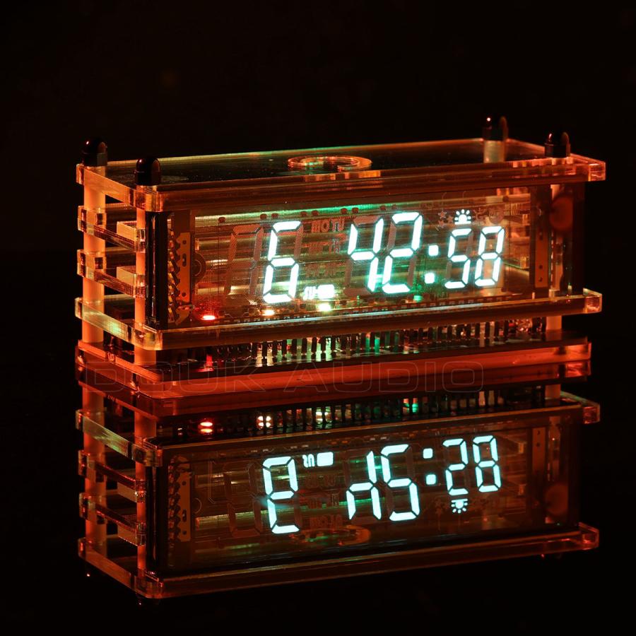 WIFI ヴィンテージ VFD 管時計 USB デスクトップ 装飾 時計 RGB WIFI ヴィンテージ VFD 管時計 USB デスクトップ 装飾 時計 RGB
