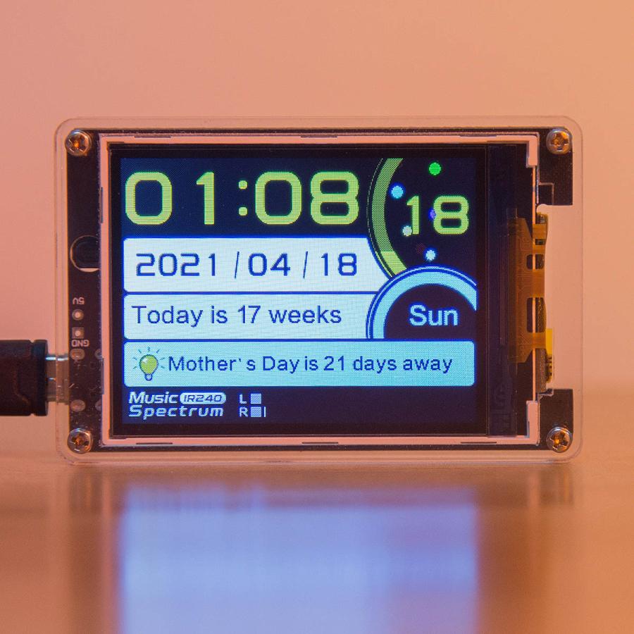 MIC LINE サウンドレベルメーター クロック ステレオ オーディオ