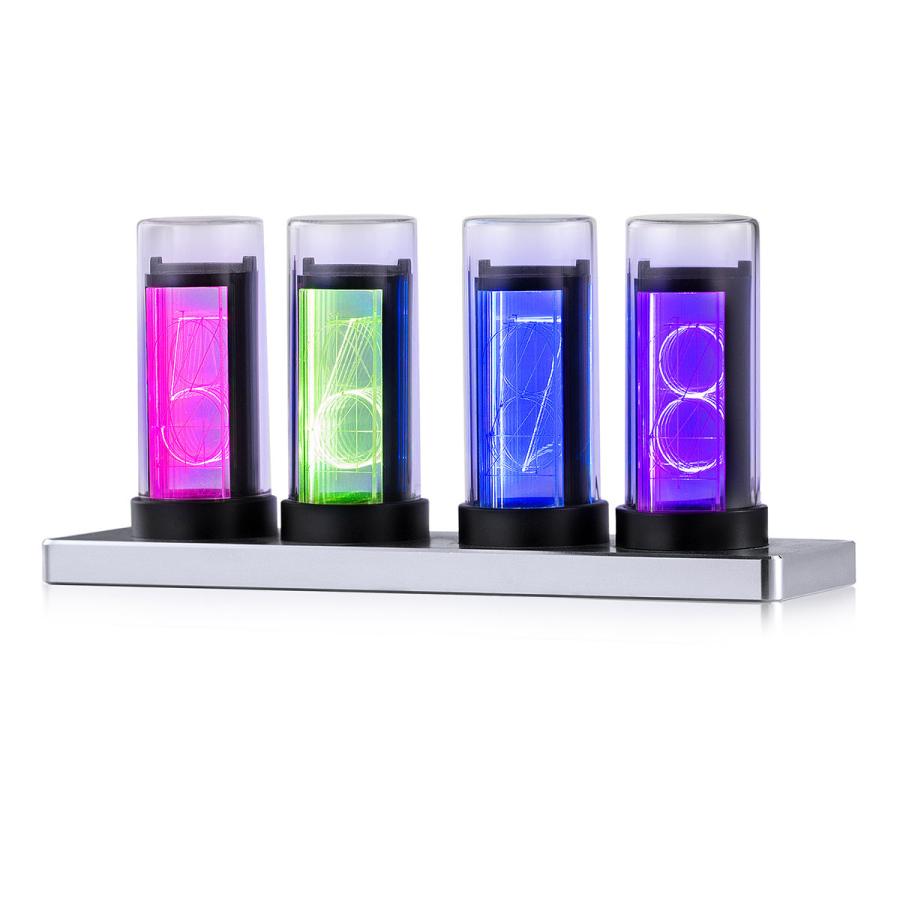 ヴィンテージ LED ニキシー管風 時計 デジタル ディスプレイ APP ヴィンテージ LED ニキシー管風 時計 デジタル ディスプレイ APP