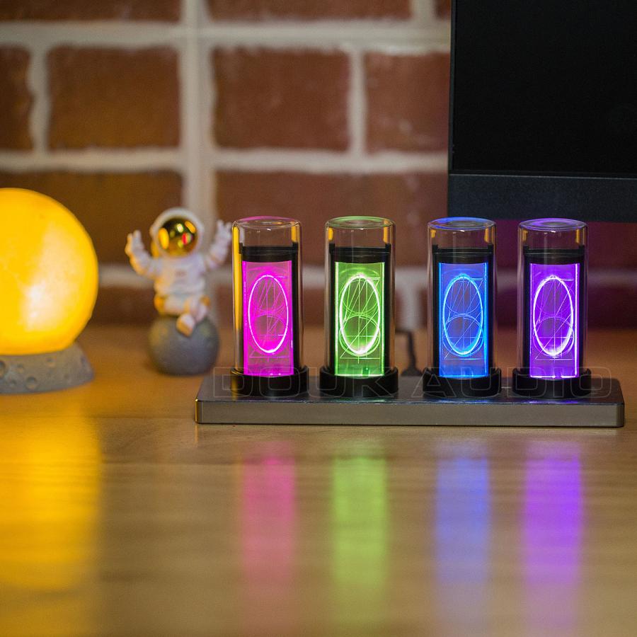 ヴィンテージ LED ニキシー管風 時計 デジタル ディスプレイ APP