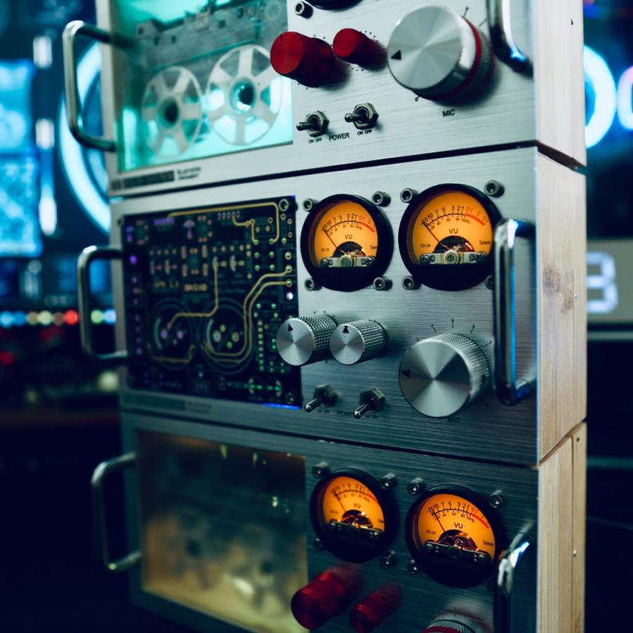 ビンテージ MIC ピックアップ VUメーター オーディオ アナライザー