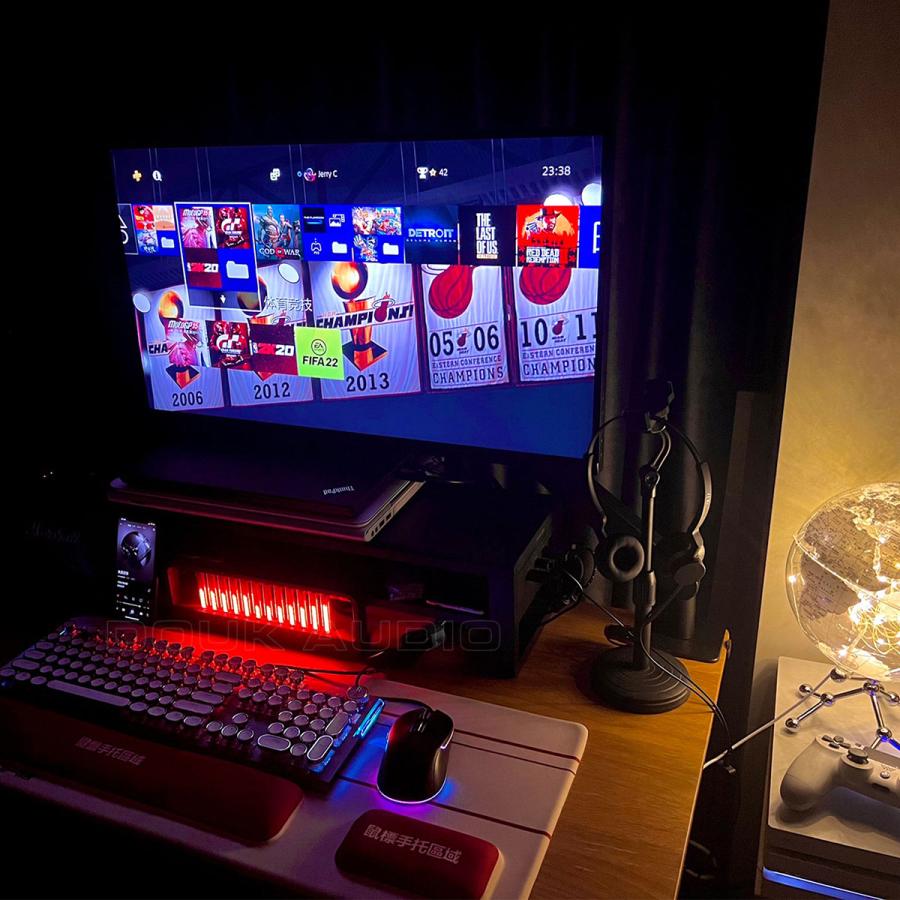 RGB LED チューブ MIC ピックアップ サウンド レベル メーター ミュージック スペクトラム ホーム デコレーション インジケーター_13