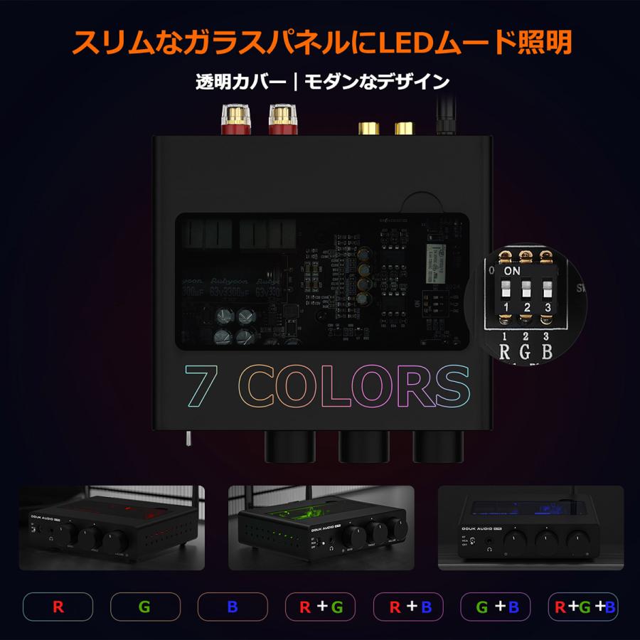Nobsound A5 PRO: デジタルアンプ Bluetooth 5.1搭載 TPA3255チップ 300W×2出力 ベース/トレブル調整 ヘッドホンアンプ対応 ホームシアター/スタジオ用の画像