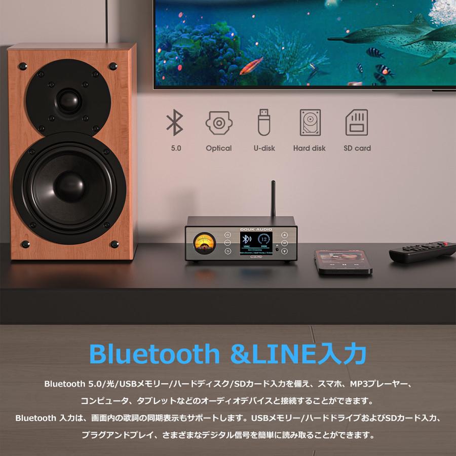 Nobsound C100 PRO ハイレゾ ESS9038 プリアンプ Bluetooth