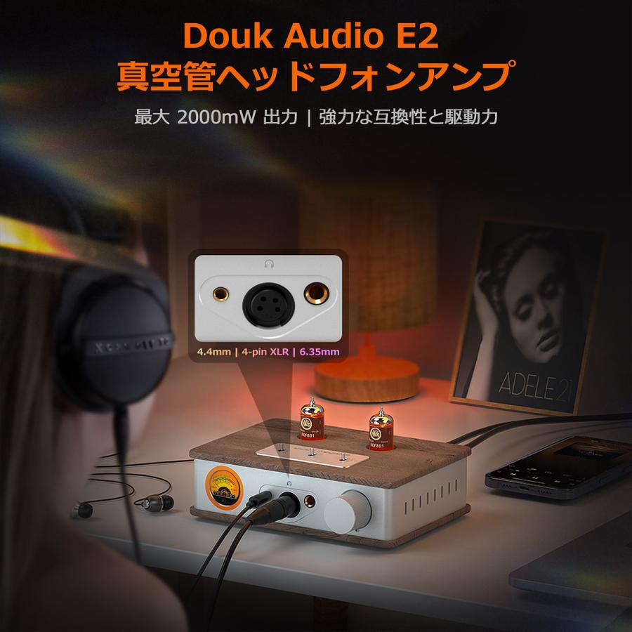 Nobsound E2 HiFiECF801 真空管 ヘッドフォンアンプ XLR/4.4mm Nobsound E2 HiFiECF801 真空管 ヘッドフォンアンプ XLR/4.4mm