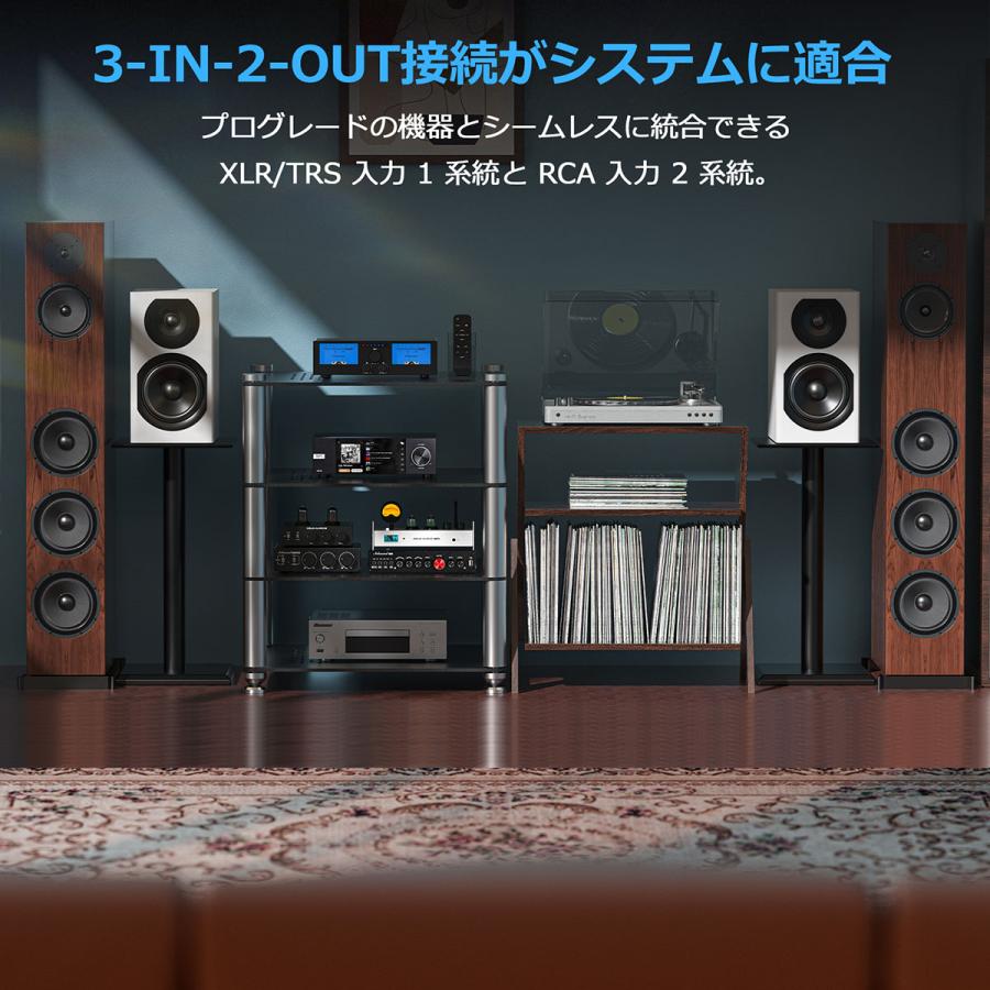 Nobsound G7 300W デジタルアンプ 2/4ch切替: TPA3255×2搭載 DMP-A6対応 VUメーター内蔵 バイパスモード 臨界聴取用 オーディオマニア向けの画像