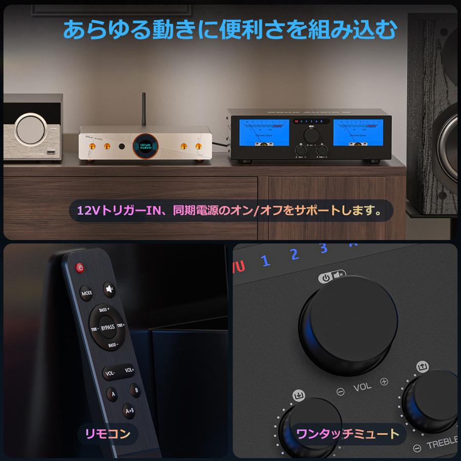 Nobsound G7 300W デジタルアンプ 2/4ch切替: TPA3255×2搭載 DMP-A6