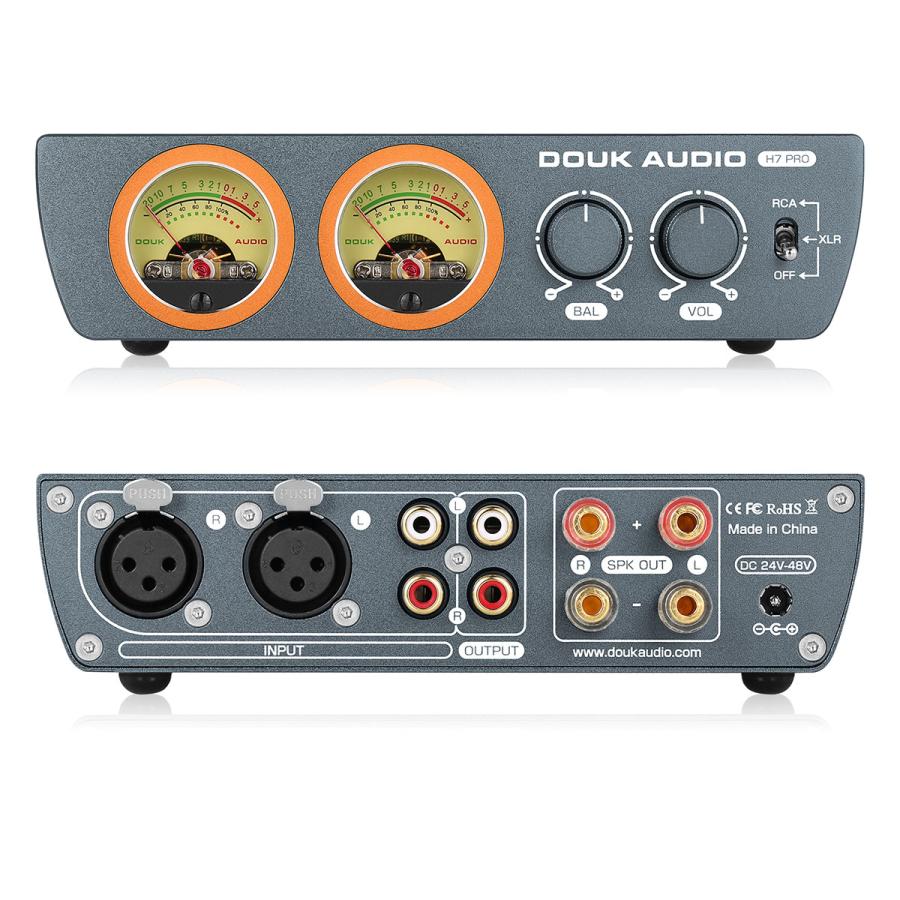 Nobsound Douk Audio H7 PRO TPA3255 デジタルアンプ VUメーター付き