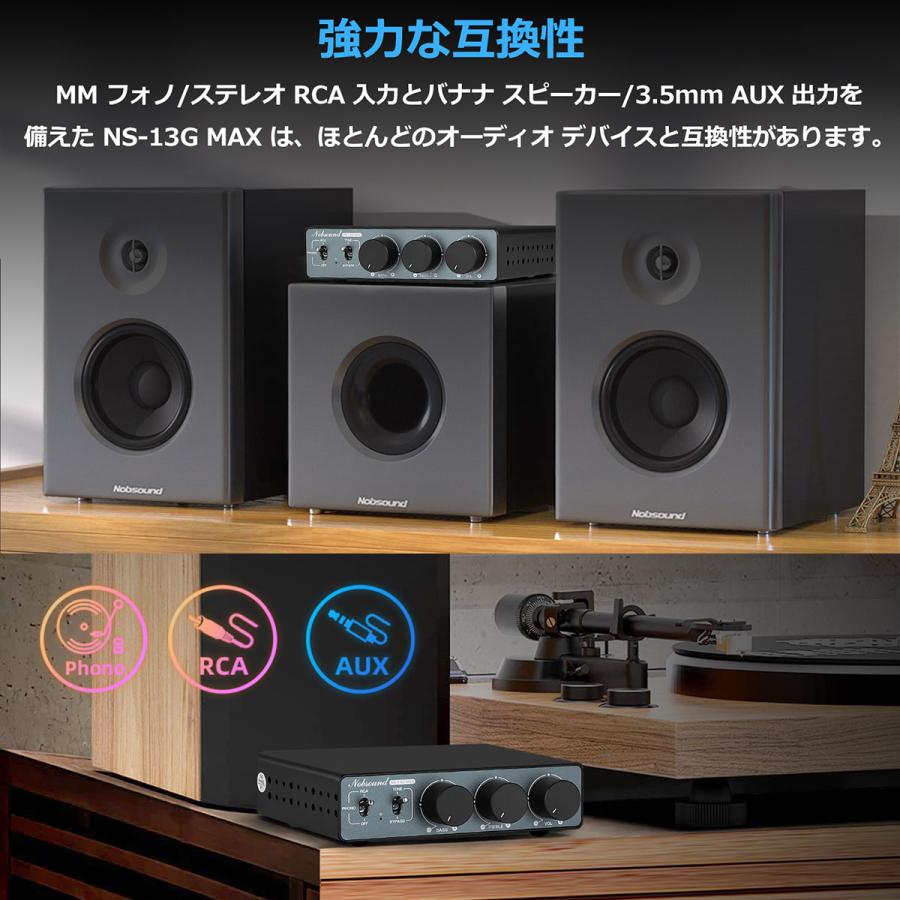 Douk Audio NS-13G MAX HiFi ミニ 2.0CH ステレオオーディオ Douk Audio NS-13G MAX HiFi ミニ 2.0CH ステレオオーディオ