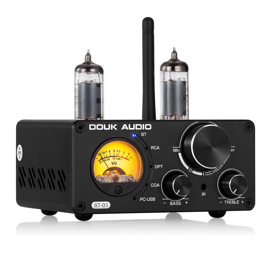 DOUK AUDIO ST-01 6K4 HiFi Bluetooth 5.0 真空管アンプ USB DAC COAX OPT デジタル オーディオ アンプ VUメーター付き｜tysj-online｜04