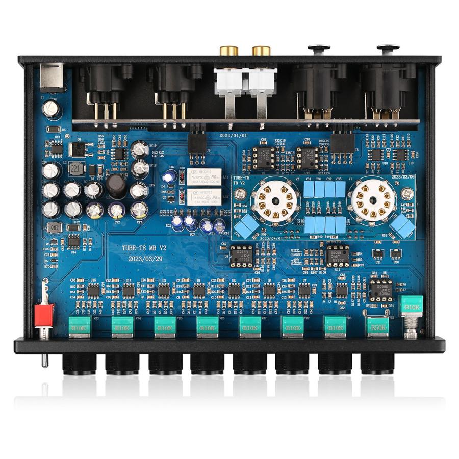 Nobsound New T8 6H1N-BN 7バンド EQ 真空管 プリアンプ