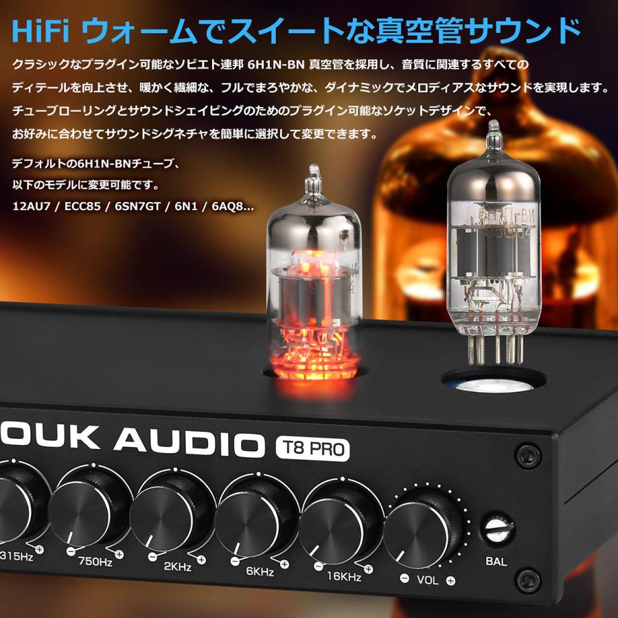 Nobsound New T8 6H1N-BN 7バンド EQ 真空管 プリアンプ