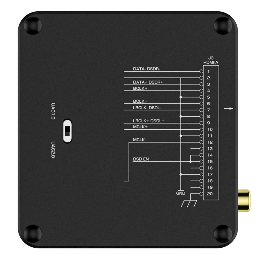 Douk Audio U2 PRO USB デジタルインターフェース XMOS XU316搭載 光/同軸/I2S出力 DSD512対応 オシレーター交換可能 UAC1.0/2.0切替 PC/スマホ/PS5/Switch対応の画像