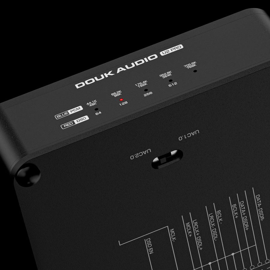 Douk Audio U2 PRO USB デジタルインターフェース XMOS XU316搭載 光/同軸/I2S出力 DSD512対応 オシレーター交換可能 UAC1.0/2.0切替 PC/スマホ/PS5/Switch対応の画像