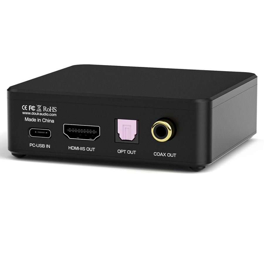 Douk Audio U2 PRO USB デジタルインターフェース XMOS XU316搭載 光/同軸/I2S出力 DSD512対応 オシレーター交換可能 UAC1.0/2.0切替 PC/スマホ/PS5/Switch対応の画像