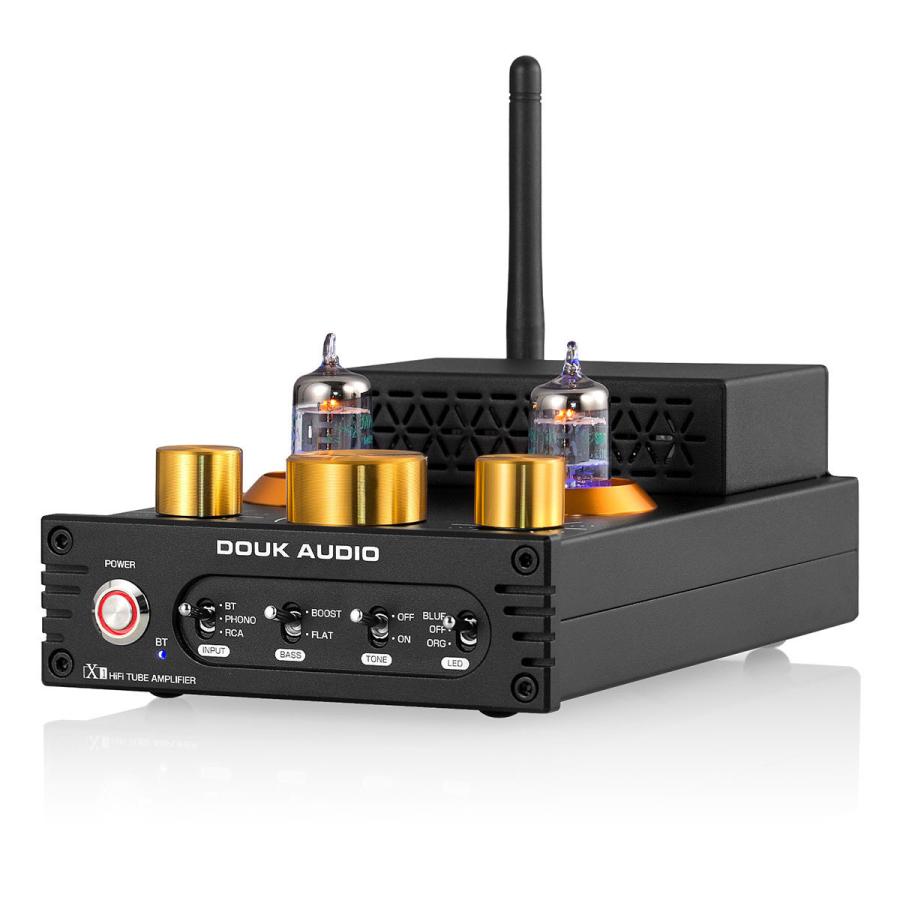 84％以上節約 Douk Audio 【65%OFF!】 X1 GE5654 Bluetooth 5.0 真空管アンプ ターンテーブル用 MM フォノアンプ TDA7498E NE5532 320W APTX-LL
