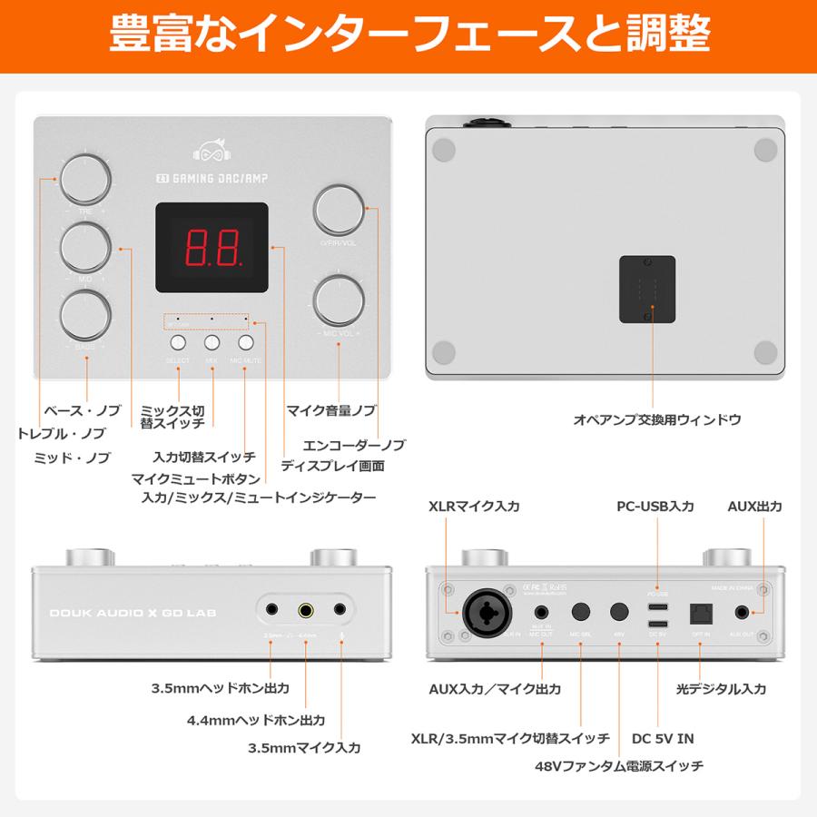 DOUK AUDIO X GD LAB Z1 ゲーミング DACアンプ: ゲームデバイスLAB監修