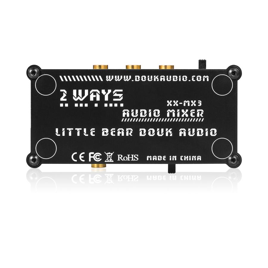 Mini ステレオ 2CH ライン ミキサー ヘッドフォン モニタリング