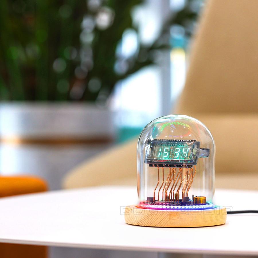 ビンテージ VFD クロック WIFI RGB LED ホーム マントルピース ビンテージ VFD クロック WIFI RGB LED ホーム マントルピース