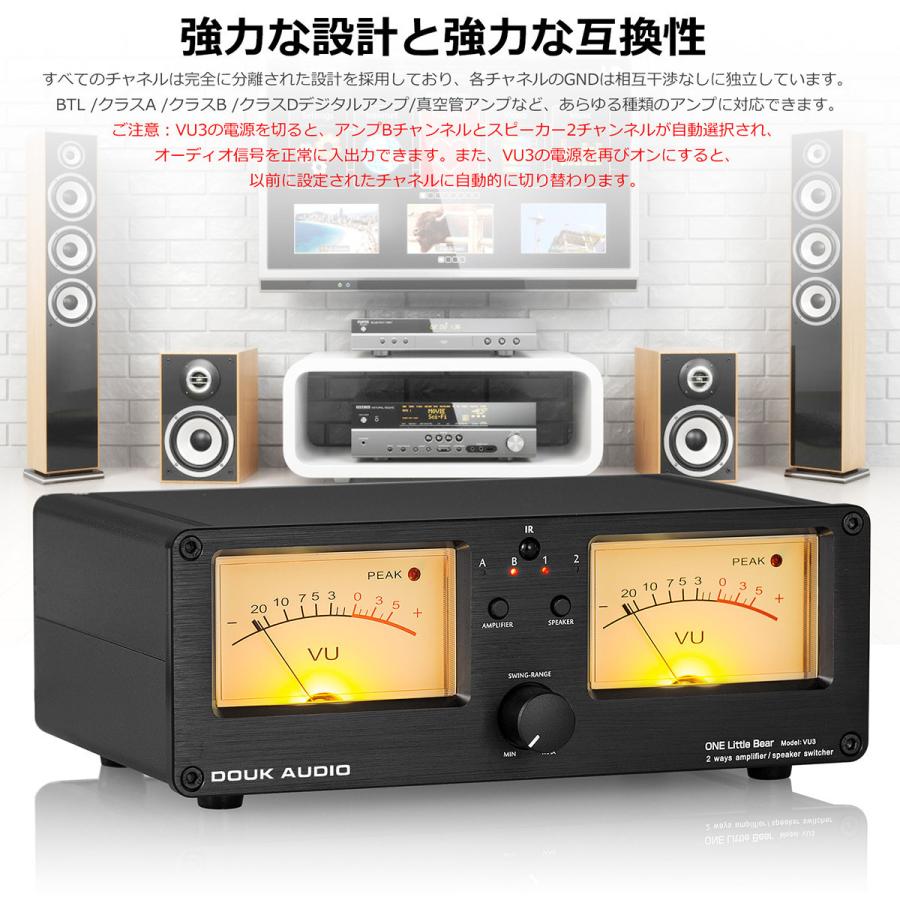 Douk Audio VU3 デュアル アナログ VUメーター 2WAY アンプ Douk Audio VU3 デュアル アナログ VUメーター 2WAY アンプ