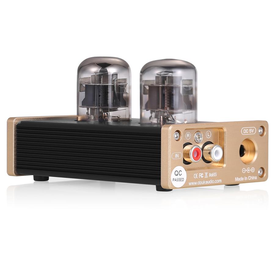 Nobsound E6 ミニ 真空管 プリアンプ： 12J1S搭載 105V高電圧設計 低
